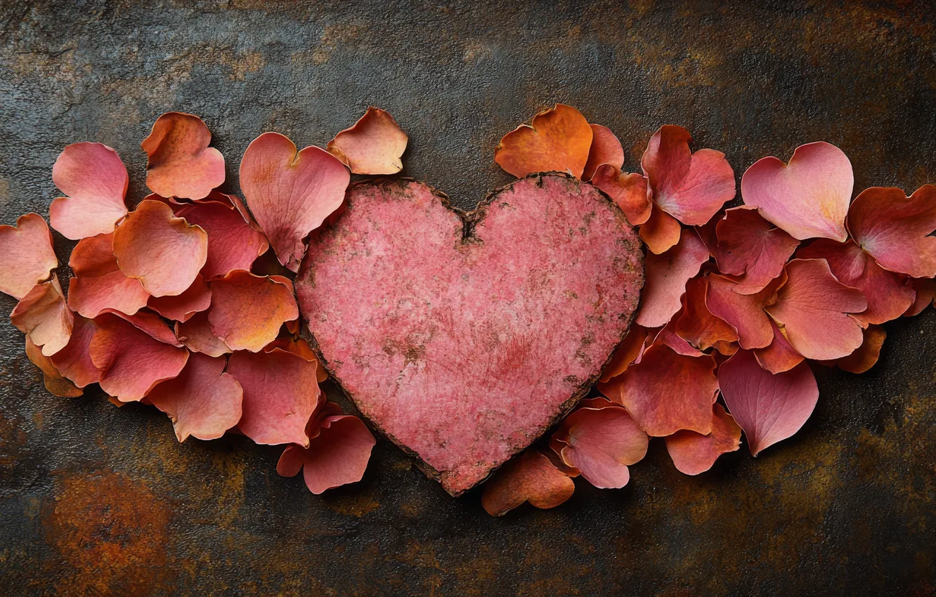 Photo wallpaper love, holiday, heart, hearts, Valentine's day, AI art, neural network