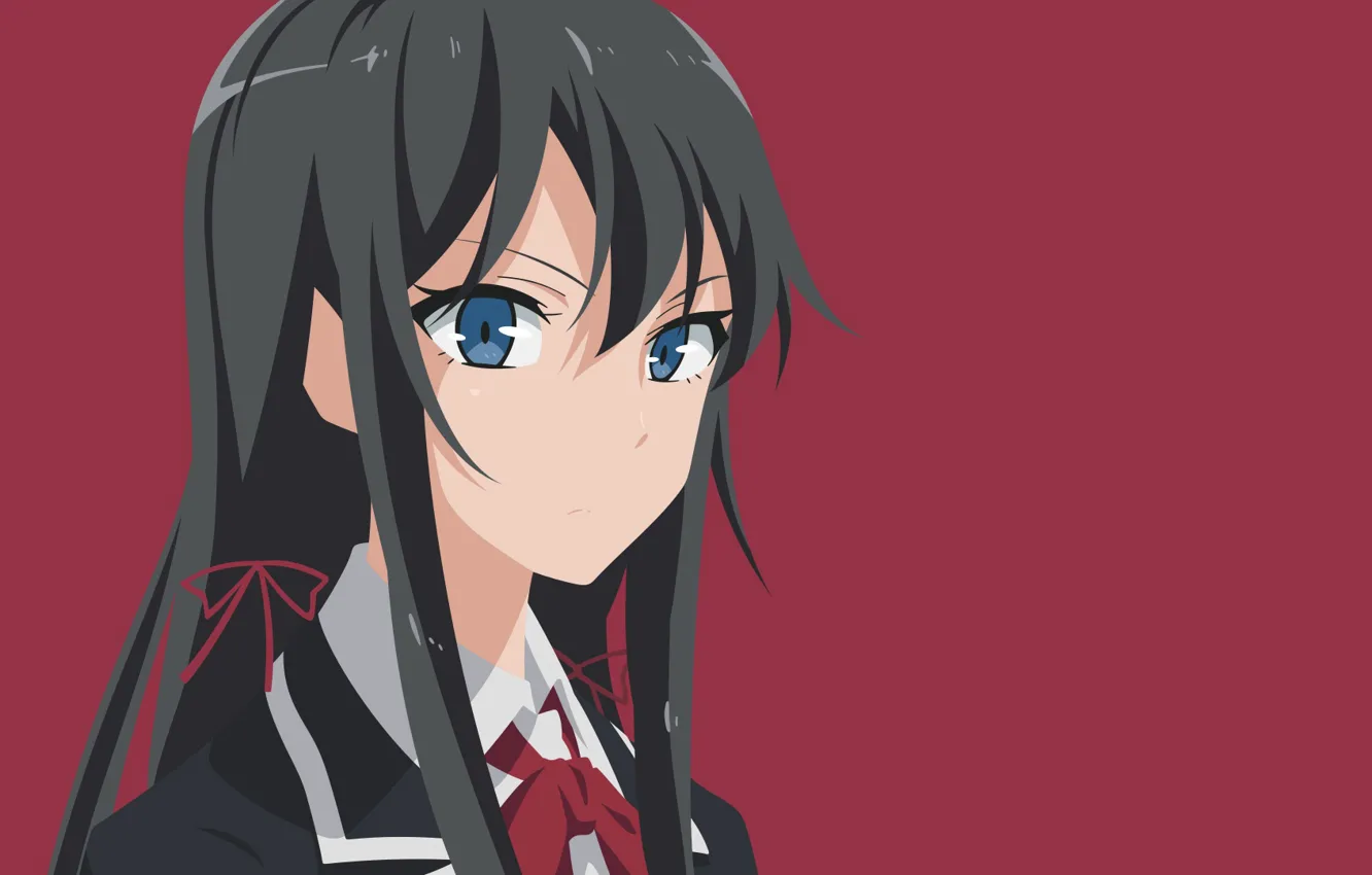 Photo wallpaper look, girl, oregairu
