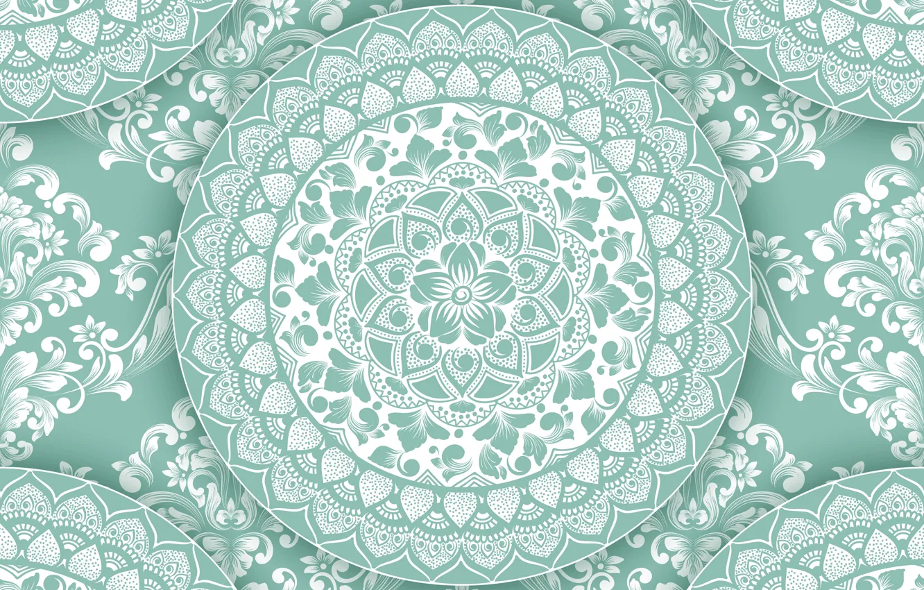 Photo wallpaper pattern, ornament, vintage, abstract