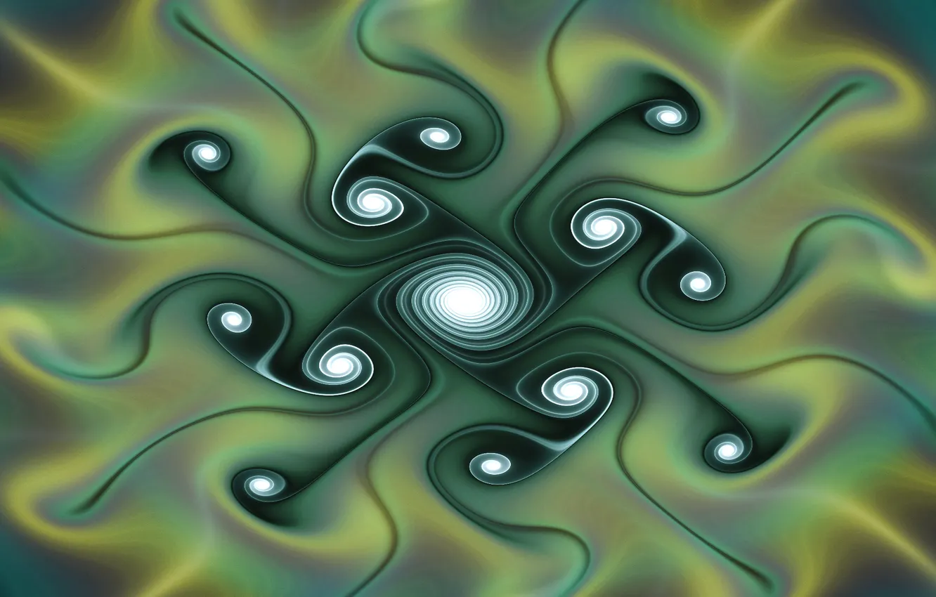 Photo wallpaper pattern, spiral, fractal, simmetria