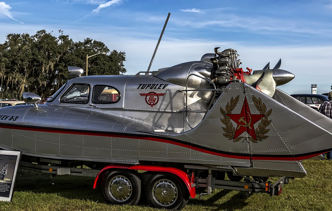 Photo wallpaper boat, The Tupolev A-3, Snowmobile amphibious As-3