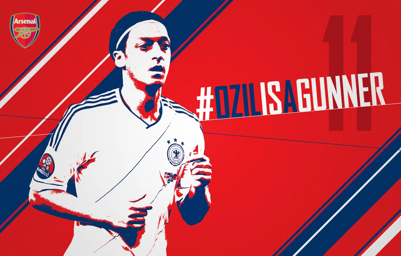 Photo wallpaper German, club, football, Arsenal, ozil, player, gunners, mesut