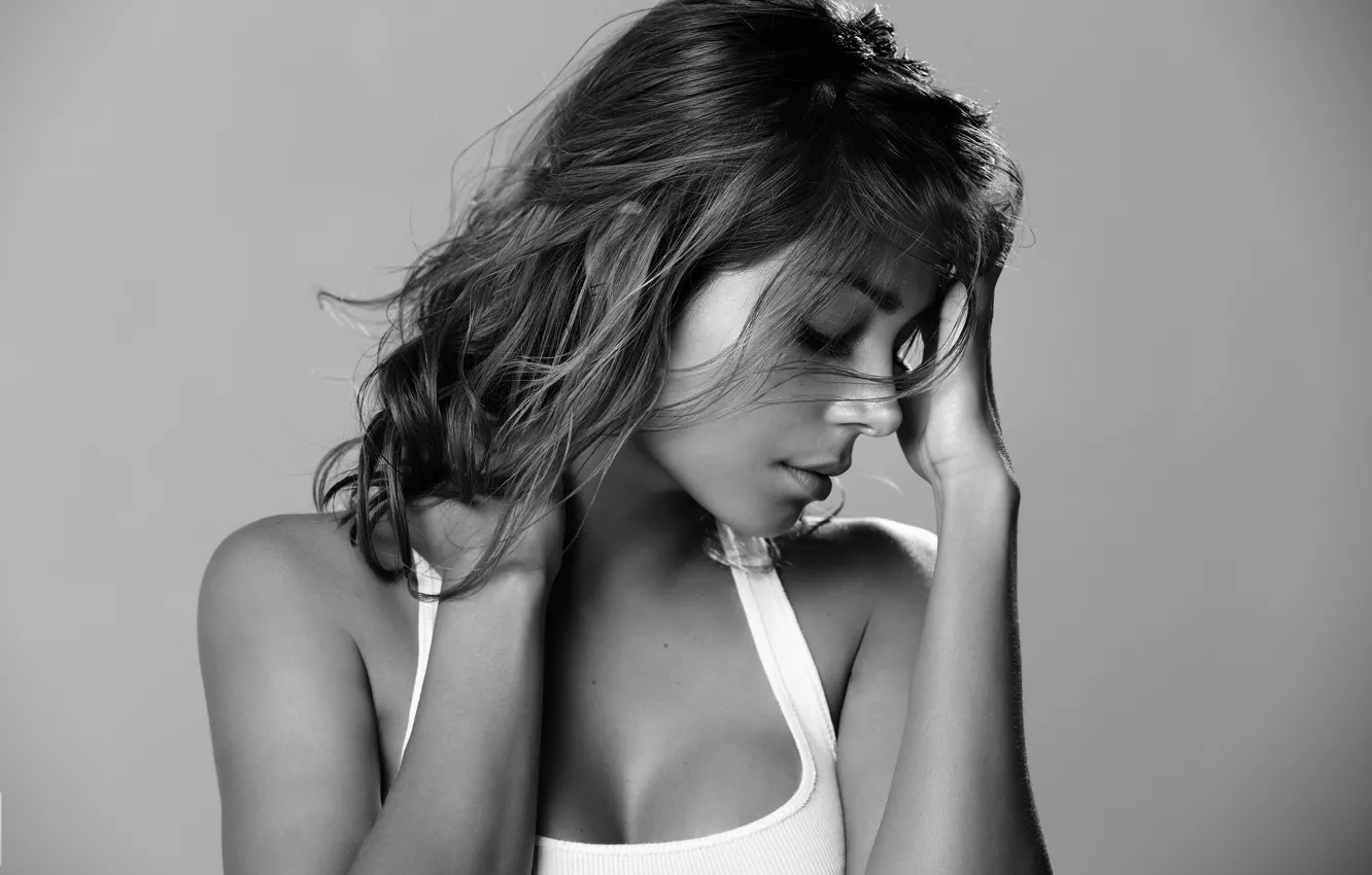 Photo wallpaper face, model, Cristina