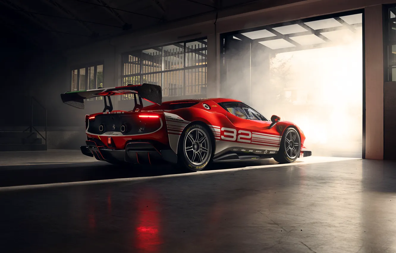 Photo wallpaper Beautiful car, Ferrari Sport, Ferrari Car, Super Sport Ferrari, Ferrari 296 Challenge, Ferrari Models