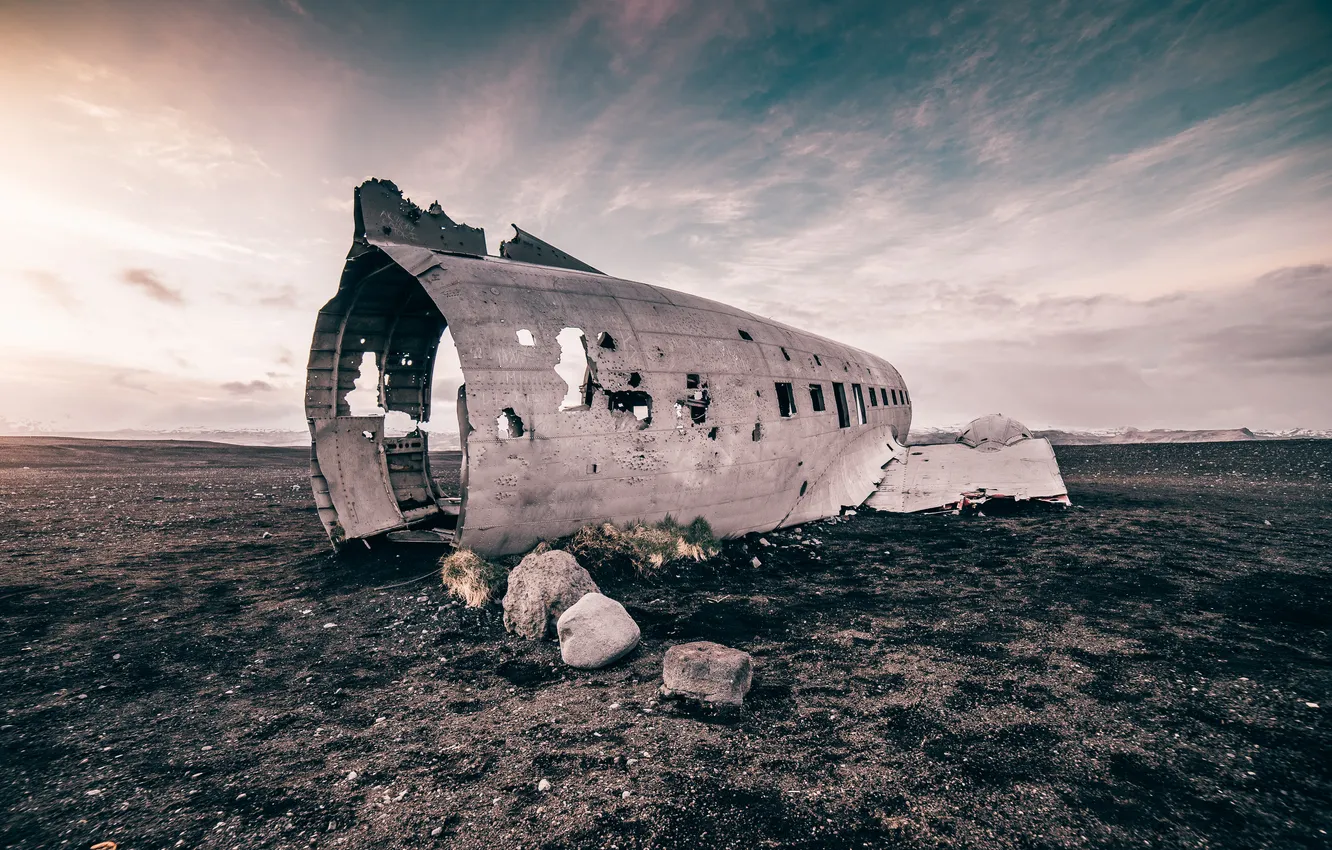 Photo wallpaper airplane, rust, famous