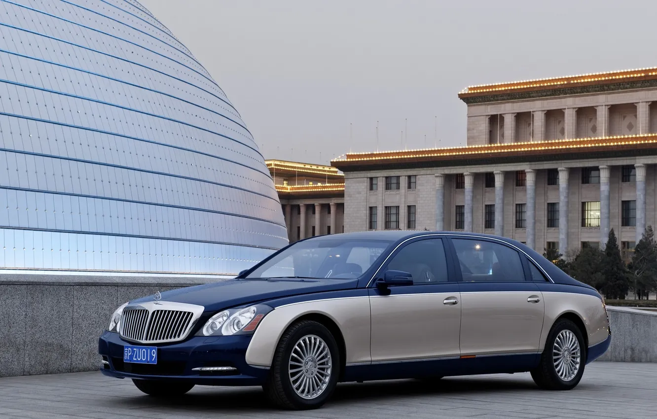 Photo wallpaper car, Maybach 62, Maybach