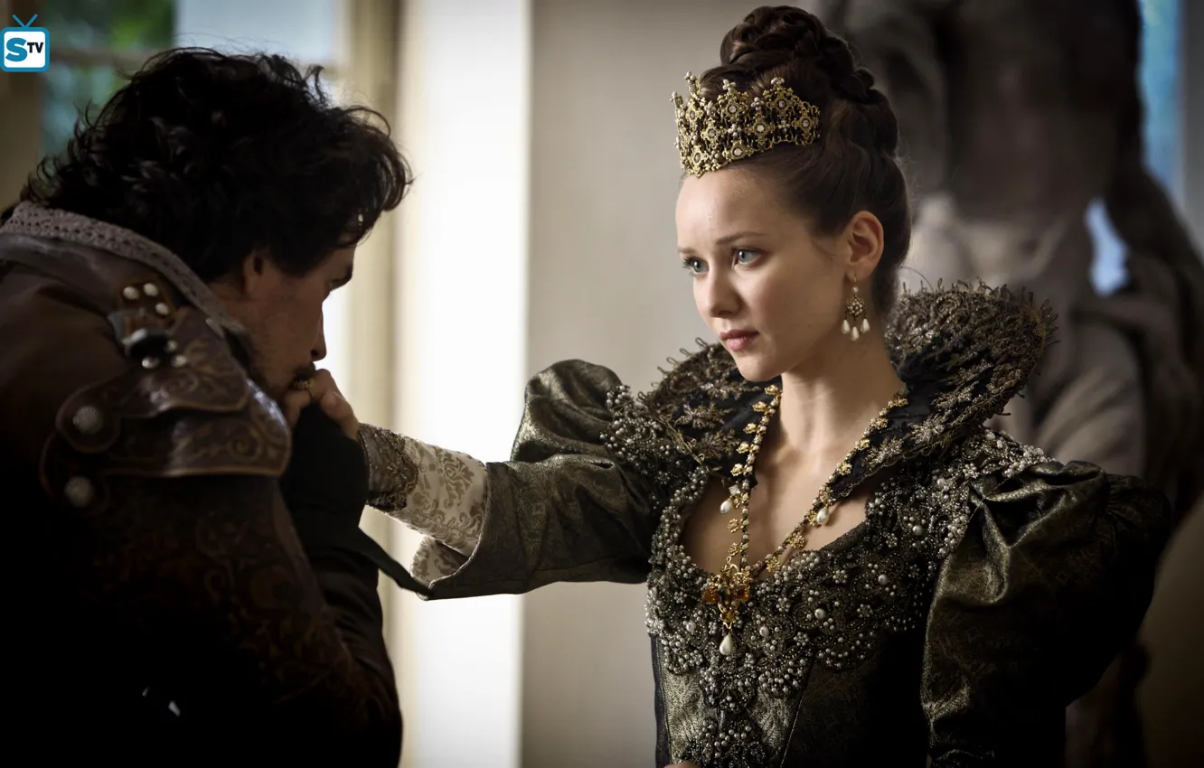 Photo wallpaper the series, the Musketeers, Aramis, The Musketeers, Santiago Cabrera, Aramis, Queen Anne, Alexandra Dowling