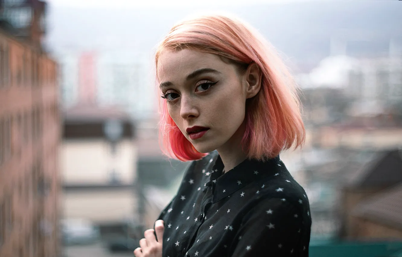 Photo wallpaper portrait, makeup, Olya, Olga Turned