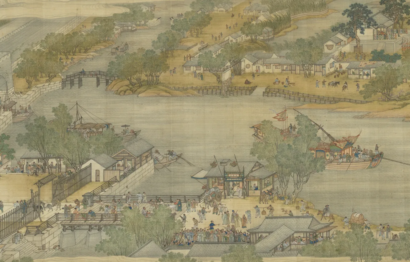 Photo wallpaper Chinese paintings, painting, art
