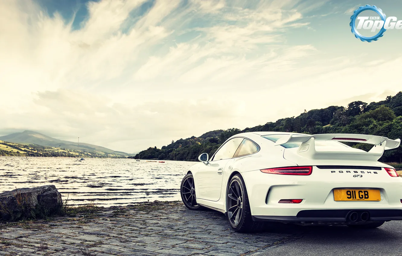 Photo wallpaper Auto, 911, Porsche, Ass, GT3, Sports car, Rear, Top