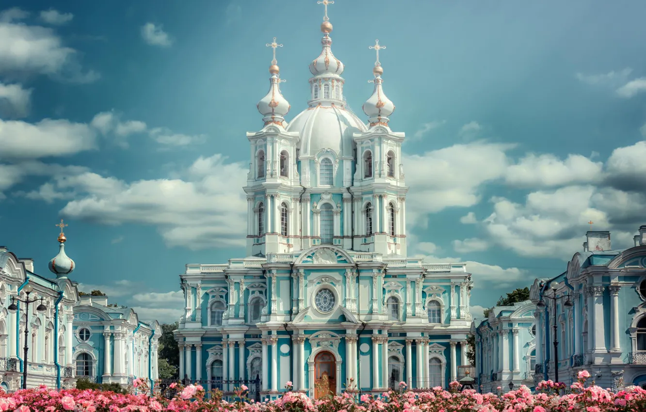 Photo wallpaper flowers, Peter, Saint Petersburg, Cathedral, Russia, Russia, SPb, St. Petersburg
