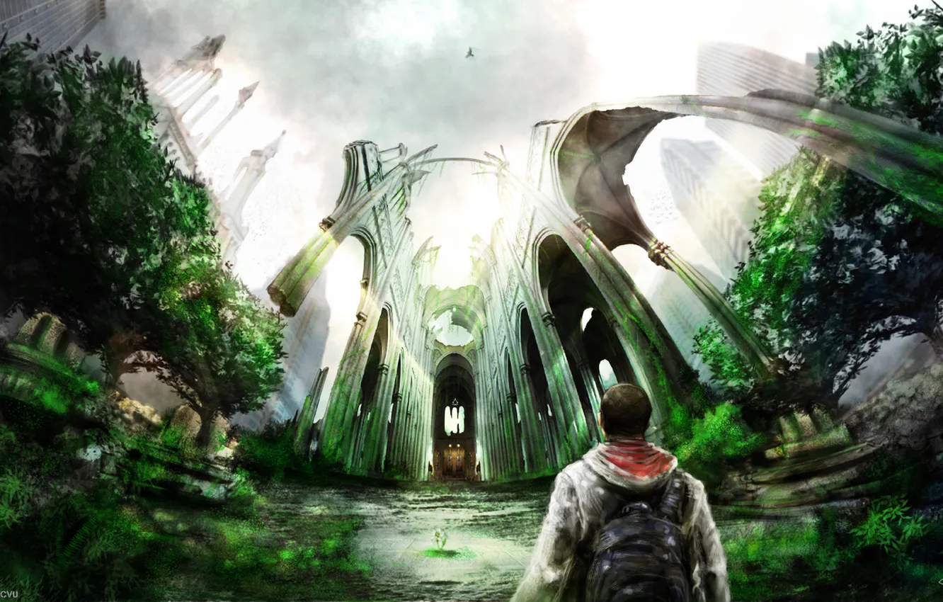 Photo wallpaper art, assassins creed, assassin, Desmond miles