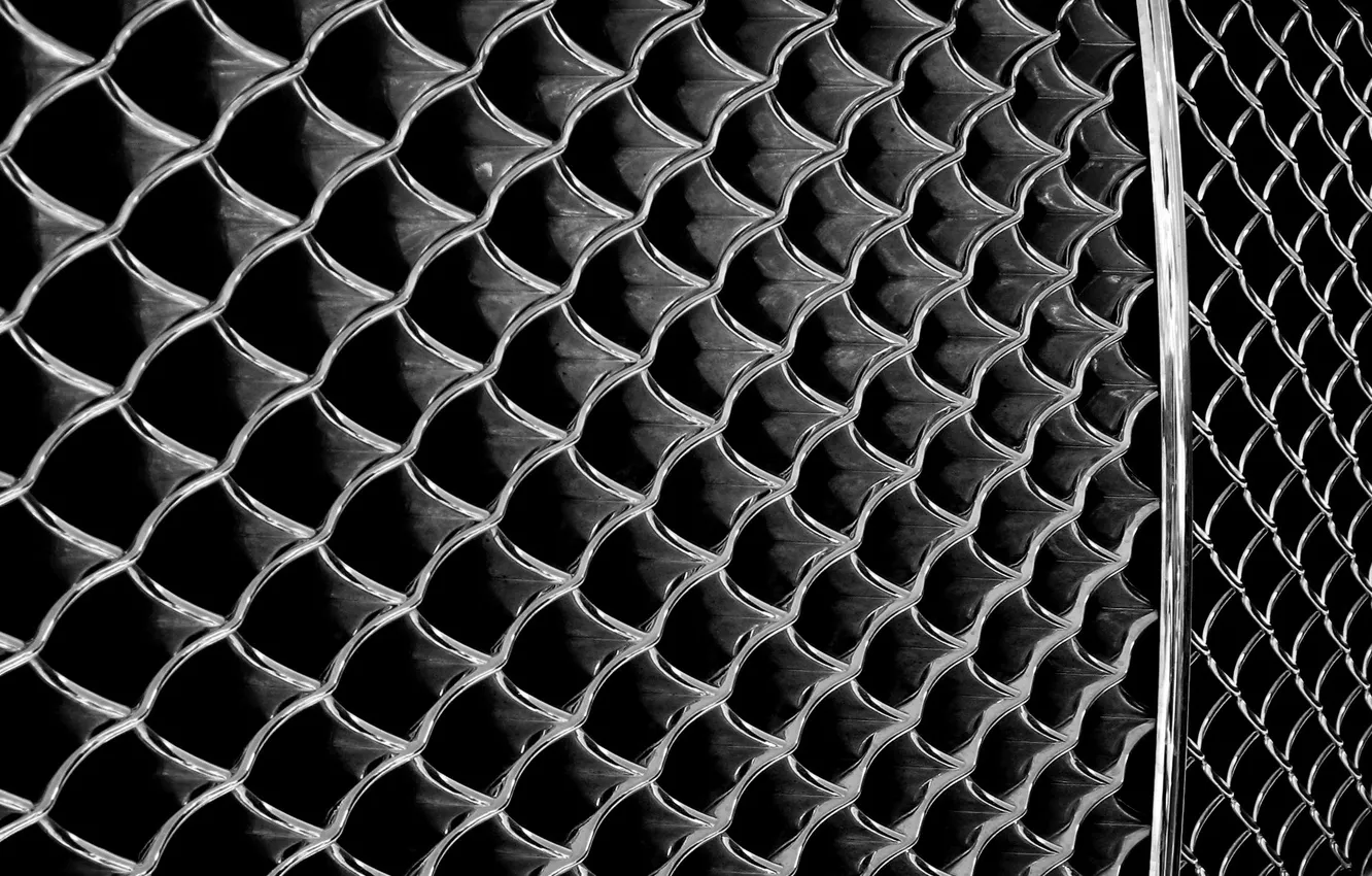 Photo wallpaper background, Bentley, Continental, texture, grille, cars, black and white, cars