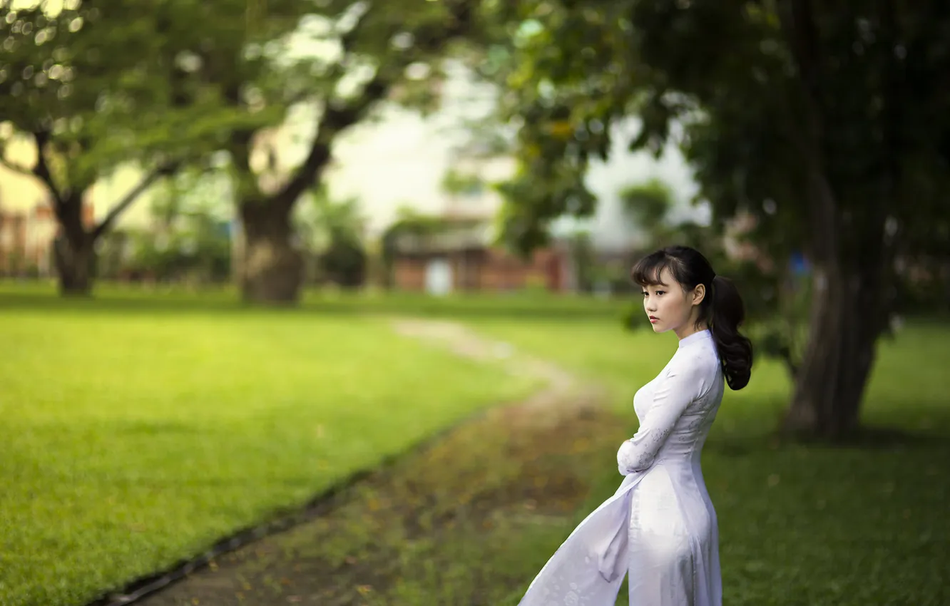 Photo wallpaper dress, bokeh, East