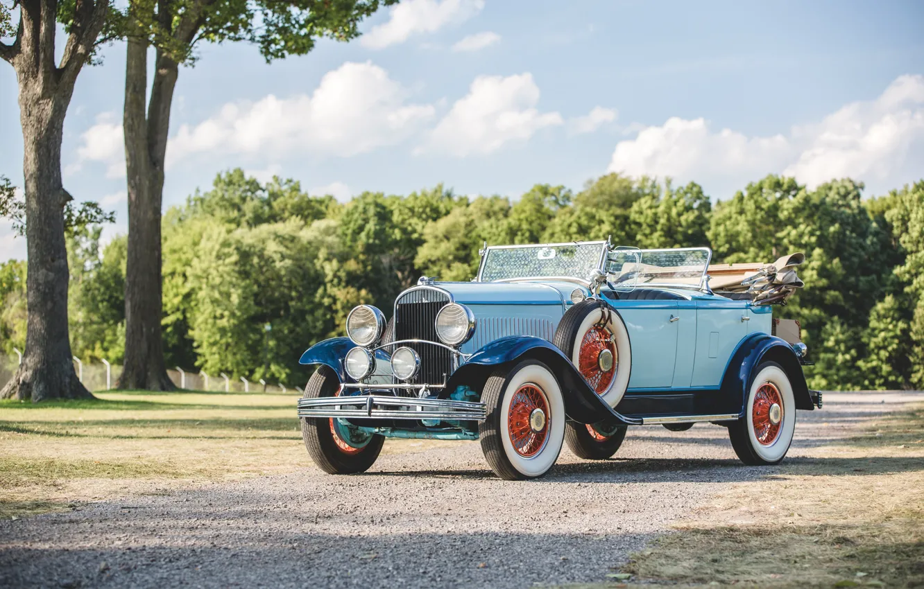 Photo wallpaper Chrysler, Retro, Blue, Car, Series, 1929, Phaeton, 75