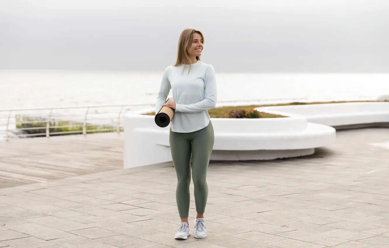 Photo wallpaper girl, woman, young, cute, athletic