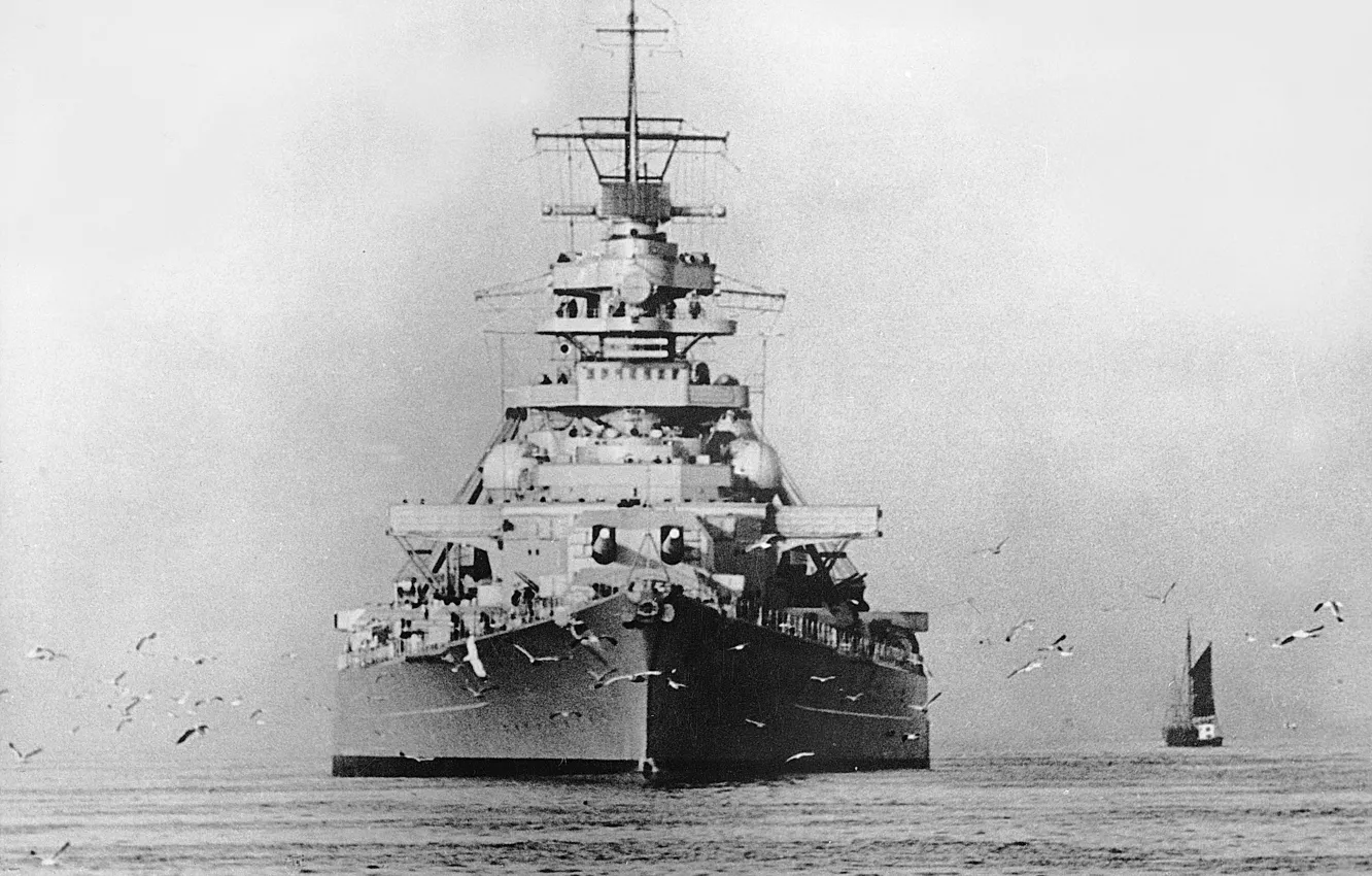 Photo wallpaper Battleship, Bismarck, 1939, Bismarck, the German Navy