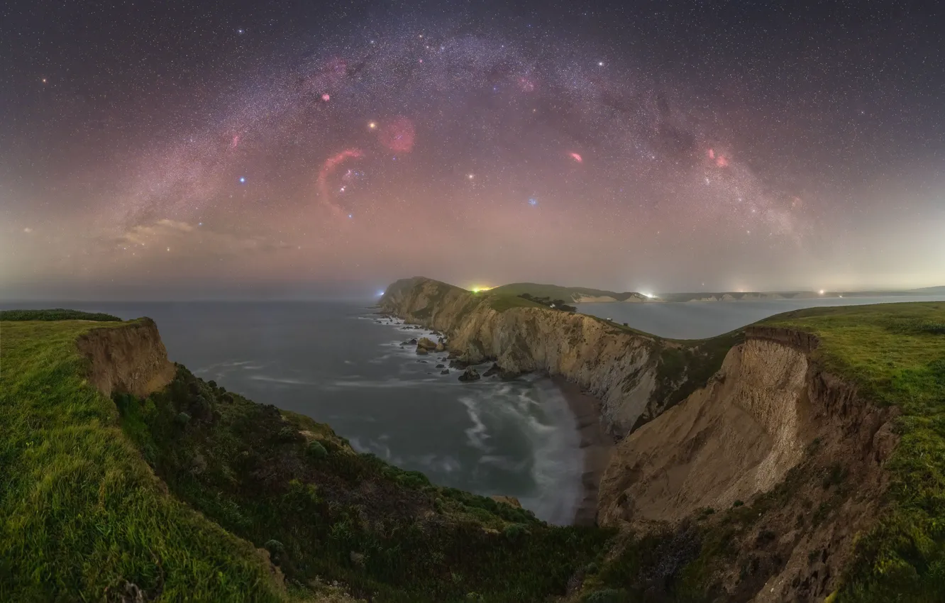 Photo wallpaper CA, USA, the milky way