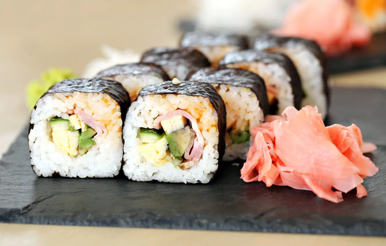 Photo wallpaper food, ginger, rol