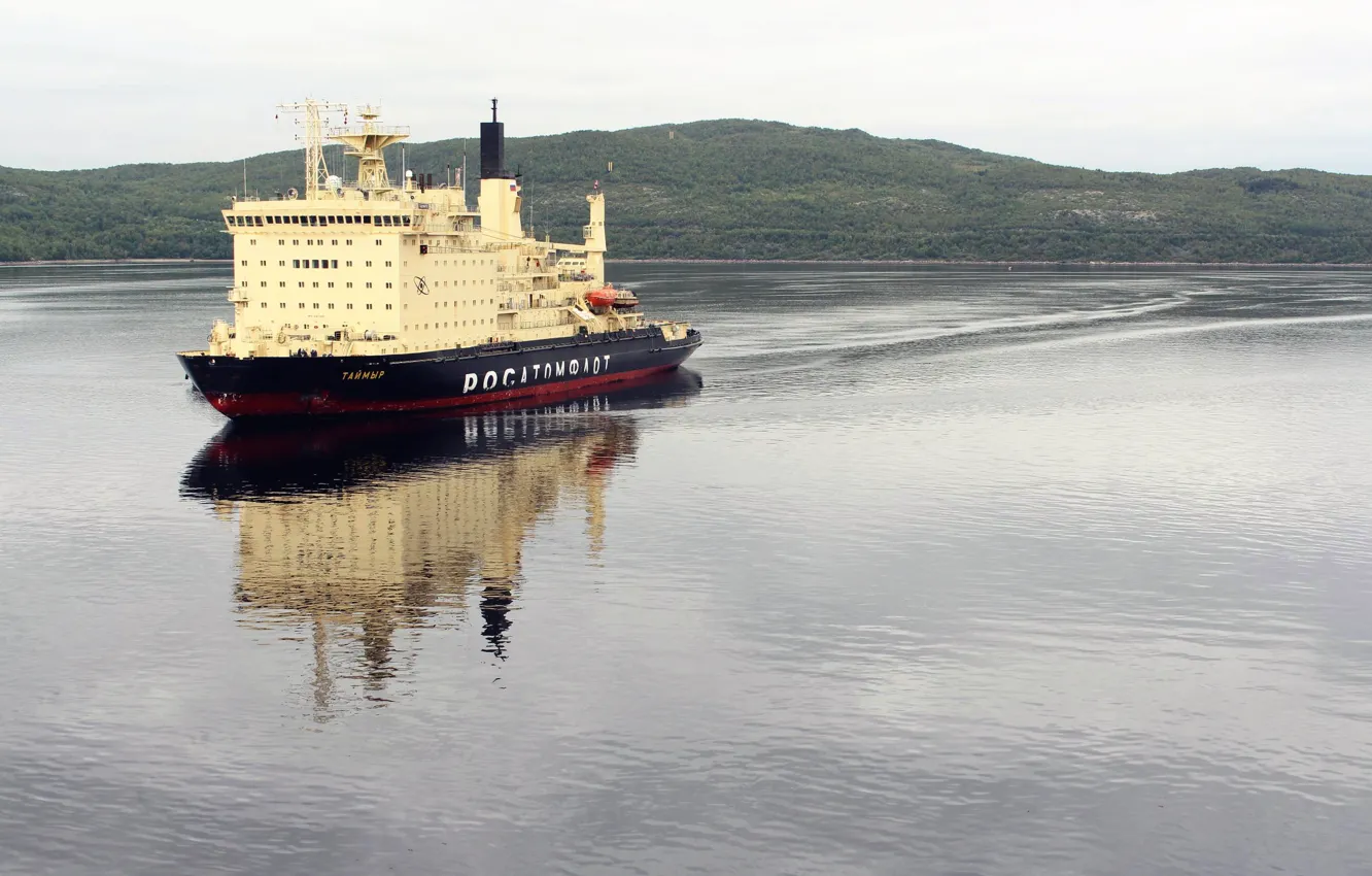 Photo wallpaper Water, Icebreaker, The ship, Russia, Taymyr, Atomflot, Nuclear-powered icebreaker, Rosatom