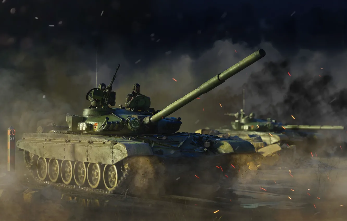 Photo wallpaper USSR, MBT, Alexander Yartsev, T-72 Tank