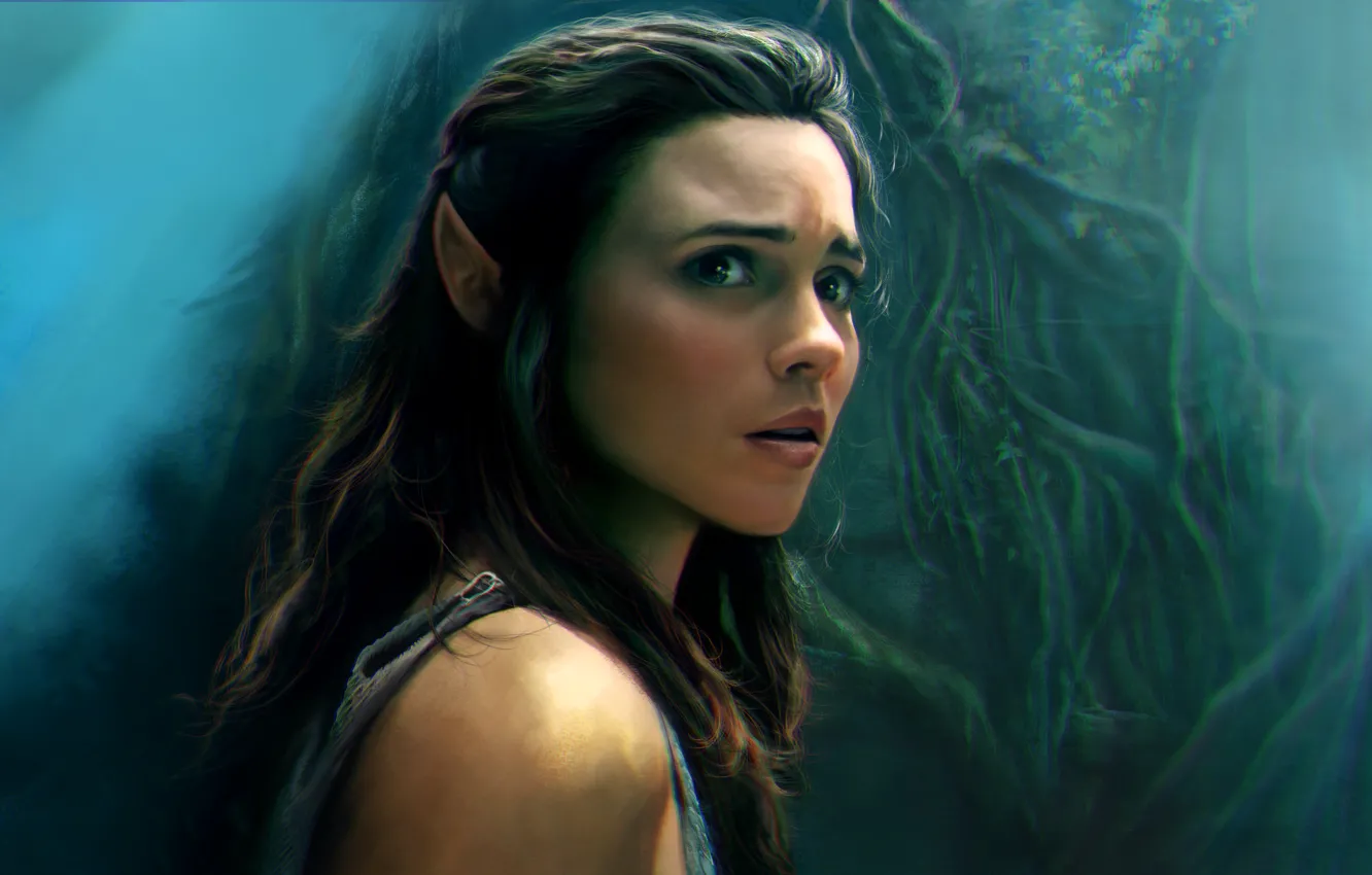 Photo wallpaper girl, art, Amberle Elessedil, The Shannara Chronicles, Amberle