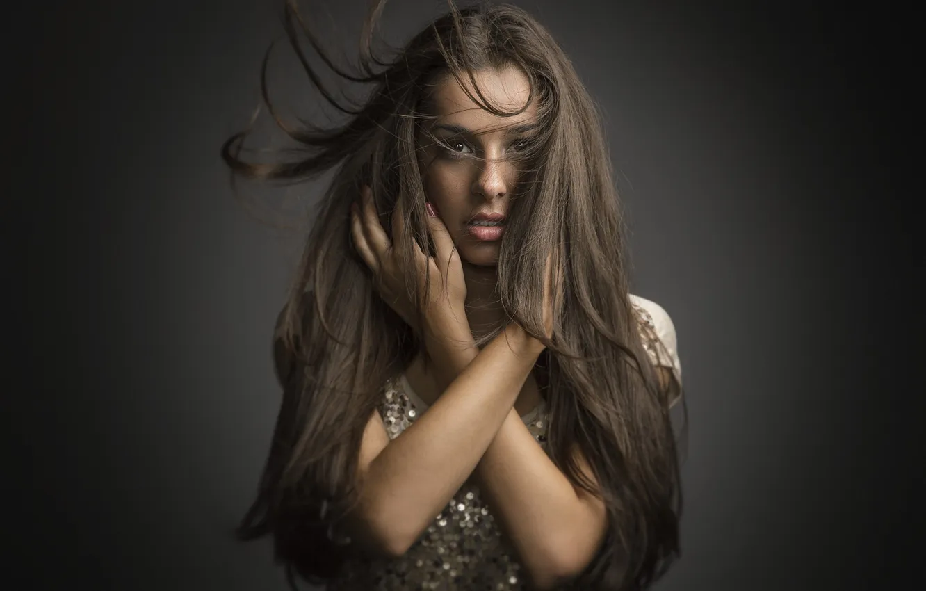 Photo wallpaper background, hair, portrait, Danielle