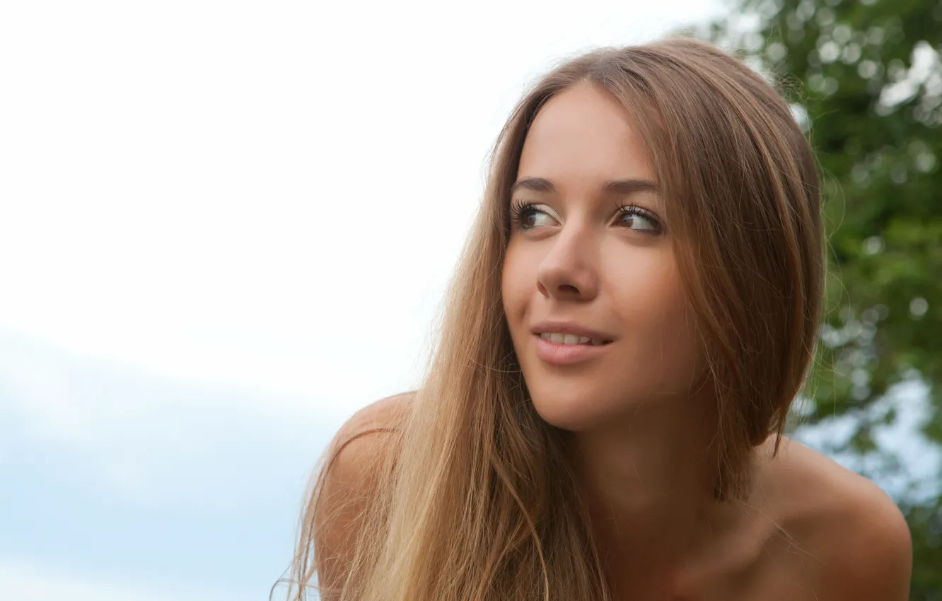 Photo wallpaper look, smile, Lina Diamond