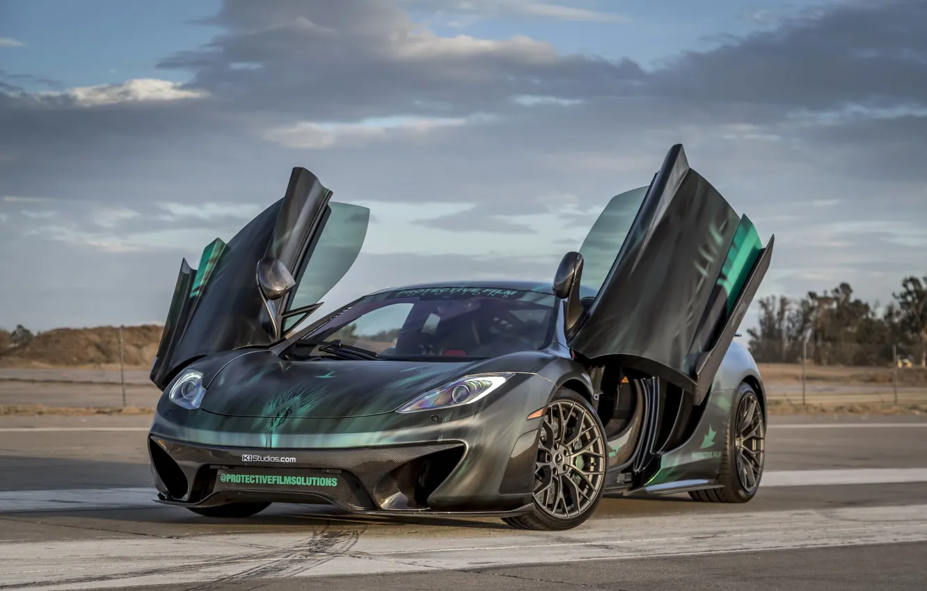 Photo wallpaper road, McLaren, car, Vorsteiner, MP4-VX
