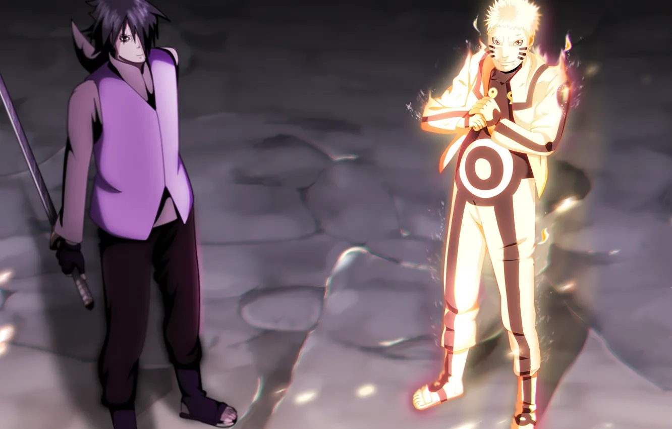 Photo wallpaper sword, game, Naruto, anime, katana, ken, sharingan, ninja