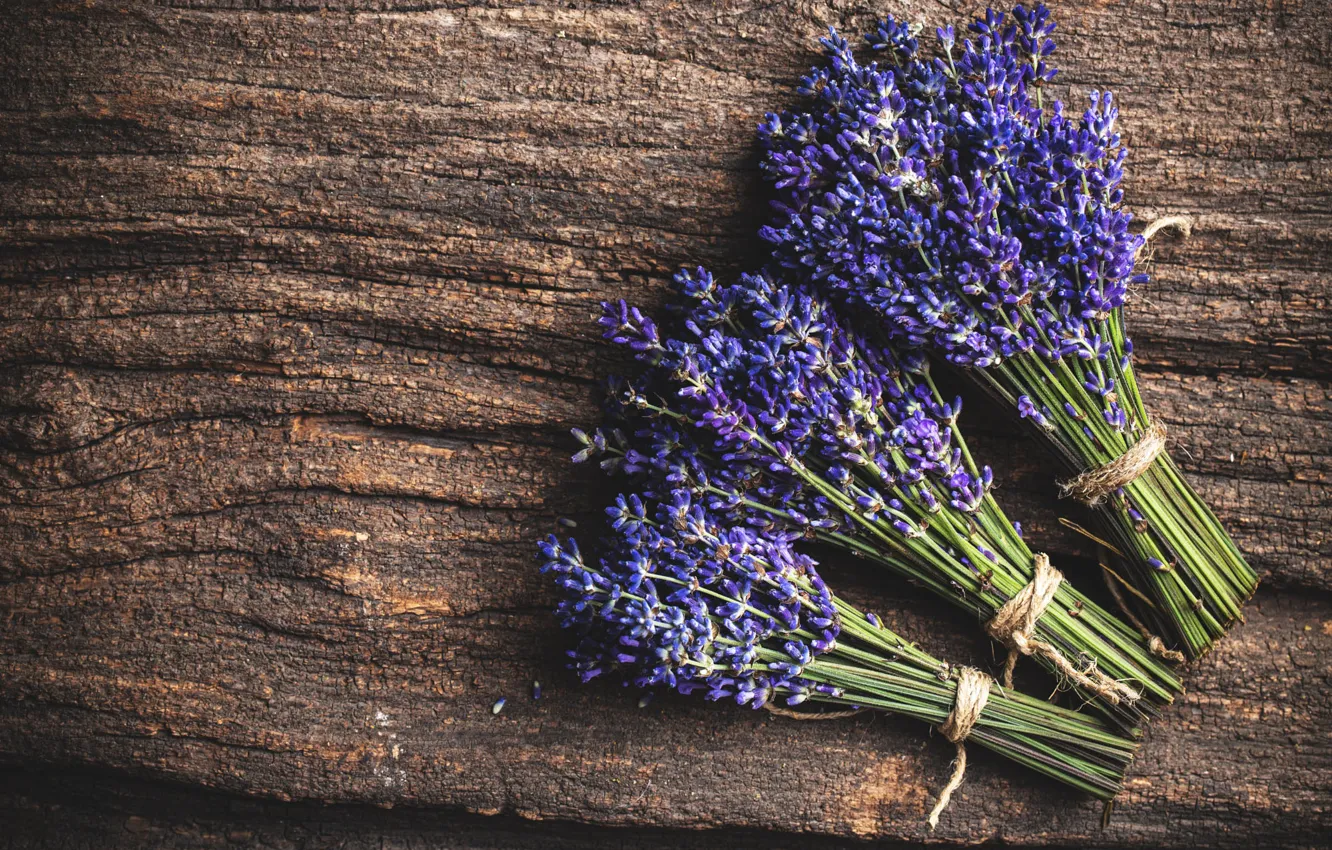 Photo wallpaper flowers, Board, lavender, bouquets