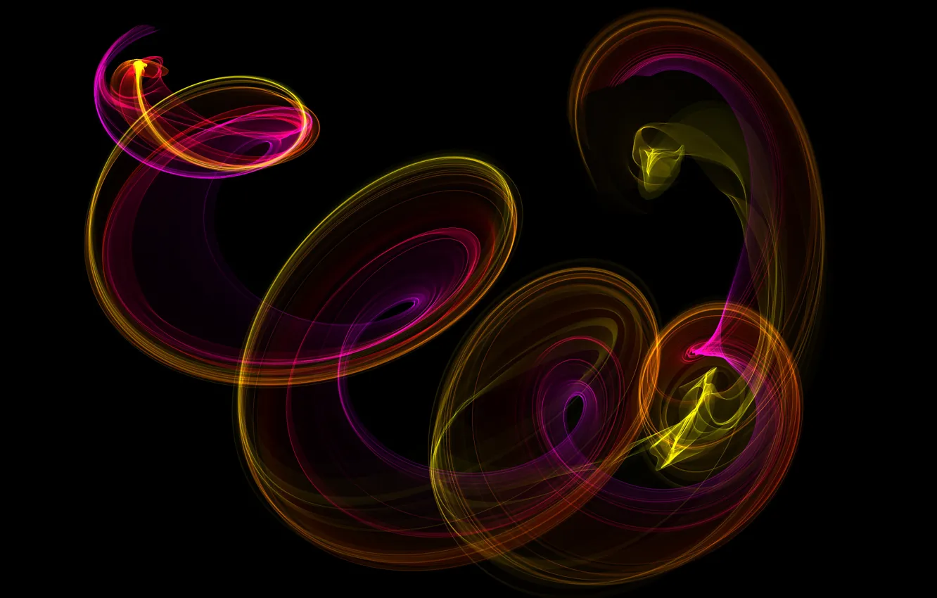 Photo wallpaper colors, abstract, neon, fractal