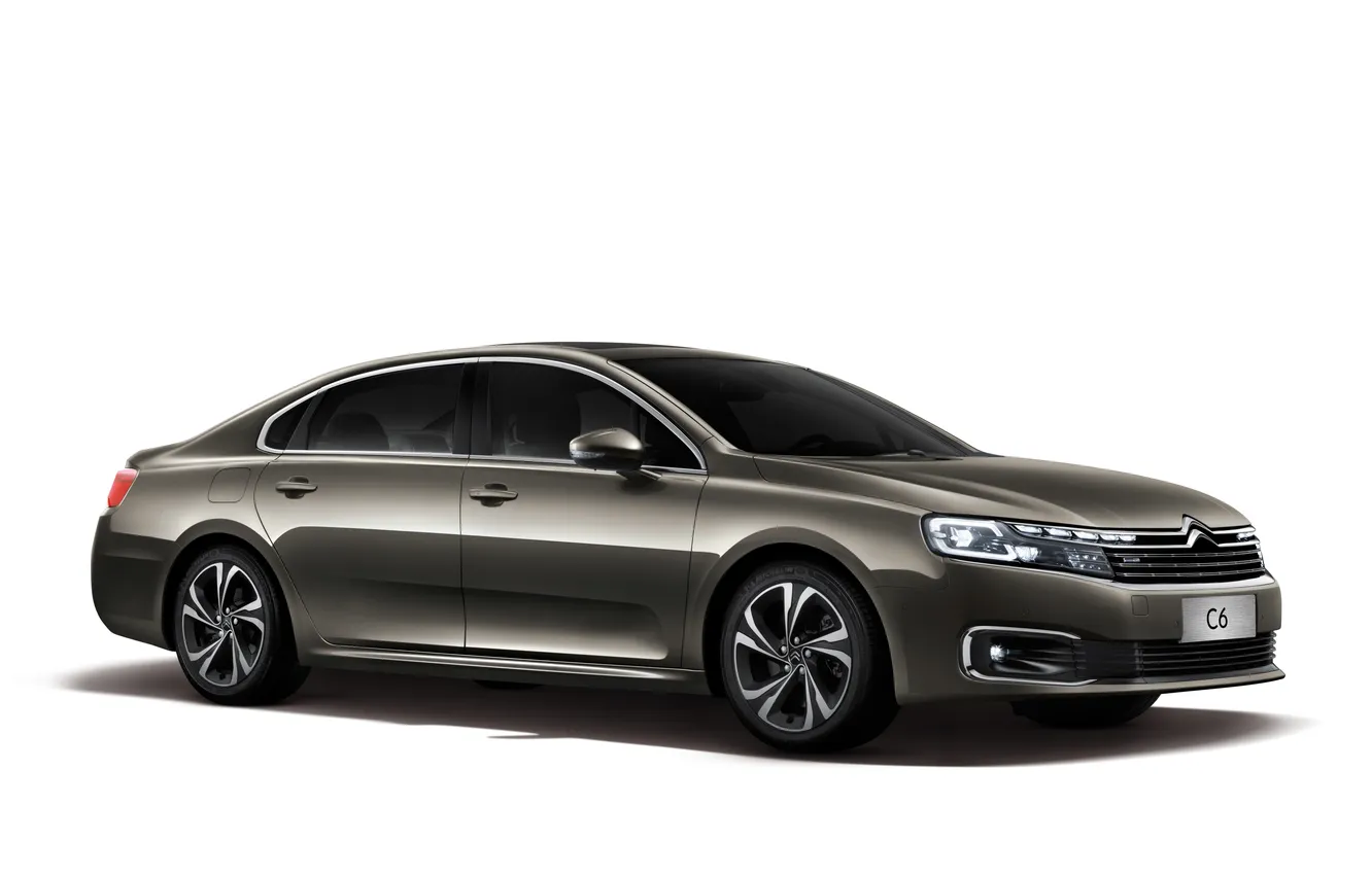 Photo wallpaper Citroen, white background, Citroen, sedan, Sedan