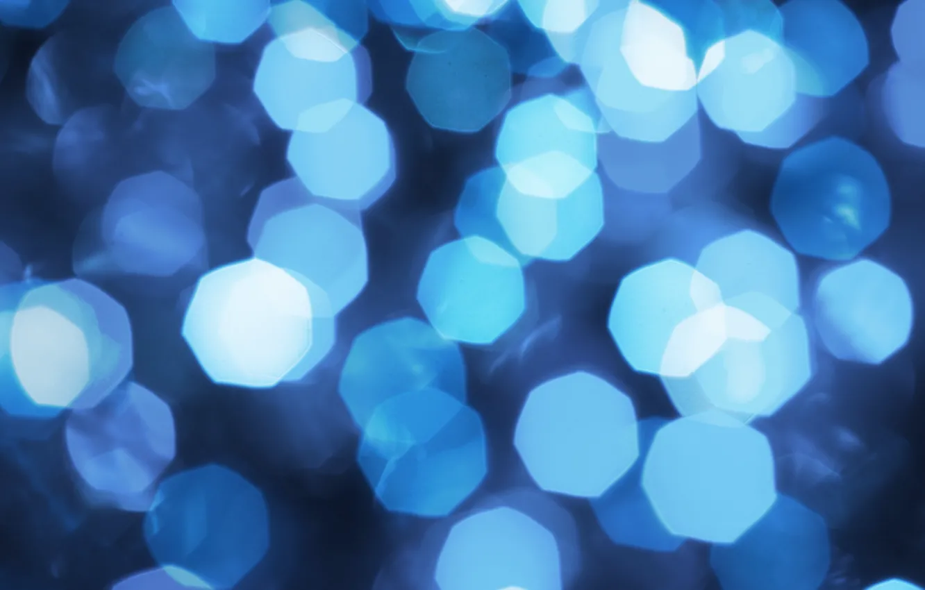 Photo wallpaper blue, background, bokeh