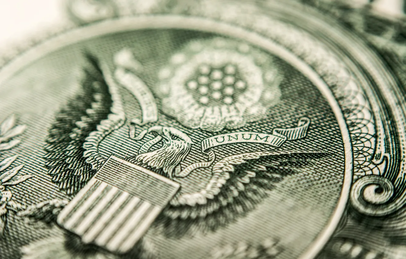 Photo wallpaper Eagle, money, dollar