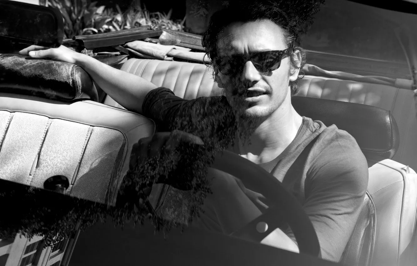 Photo wallpaper machine, glasses, actor, male, guy, James Franco