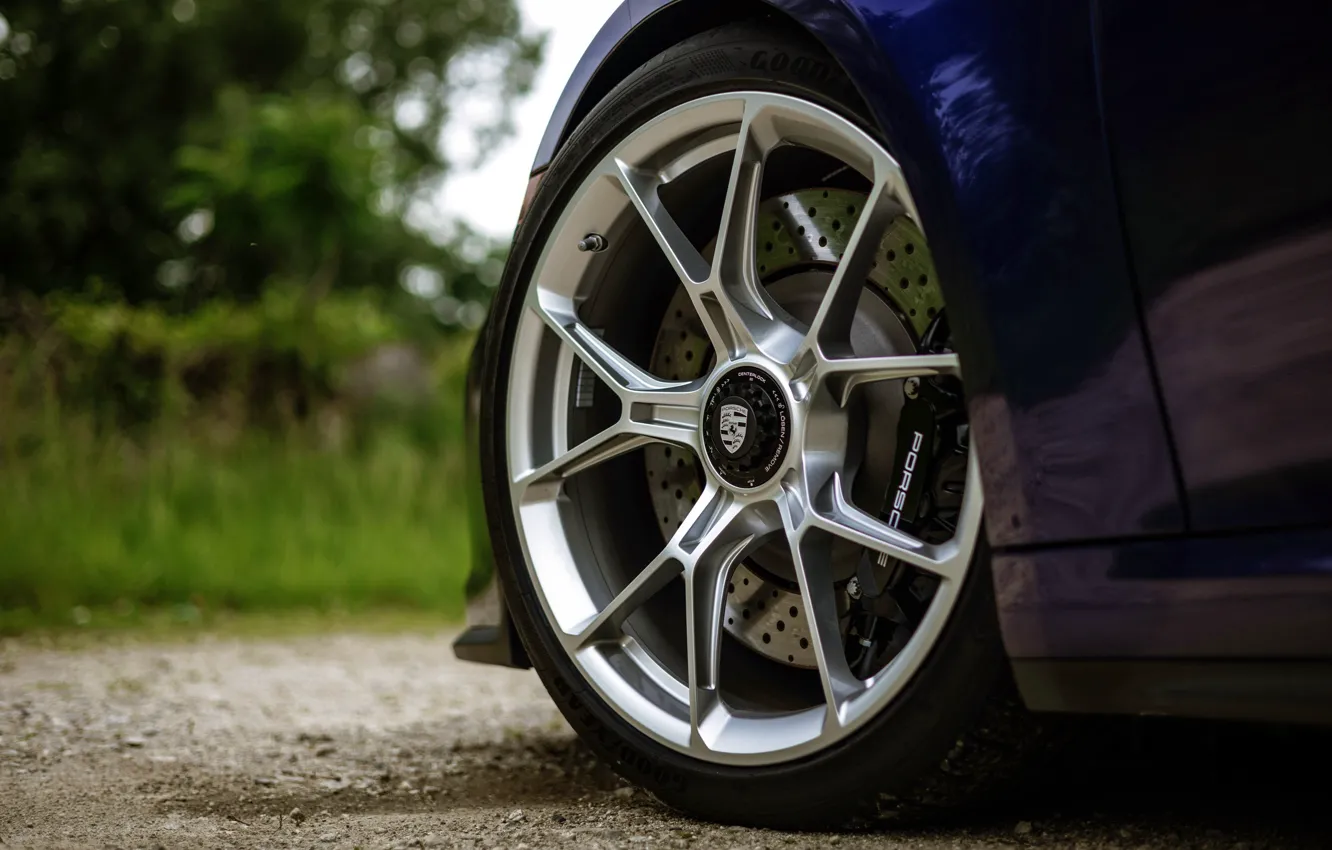 Photo wallpaper Wallpaper, wheel, wallpaper, drives, picture, casting, porsche wheel, wheel drive