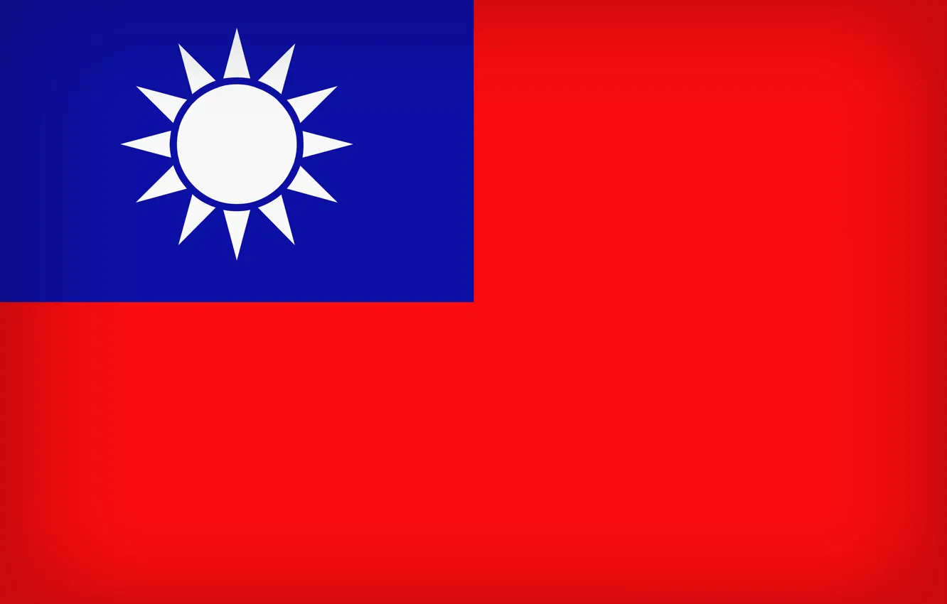 Photo wallpaper Flag, Taiwan, National Symbol, Flag Of Taiwan, Taiwan Large Flag