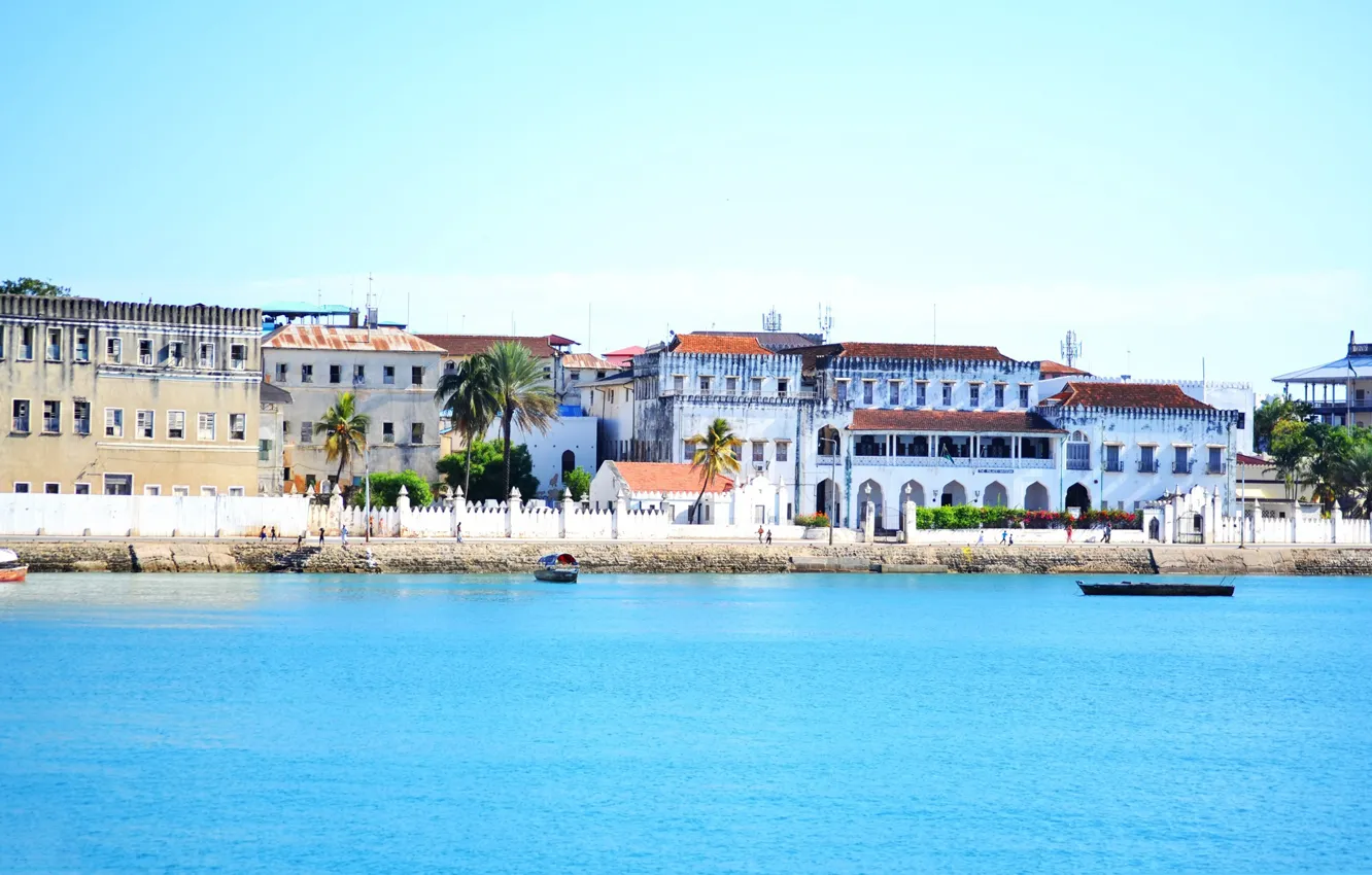 Photo wallpaper sea, island, home, Tanzania, Zanzibar