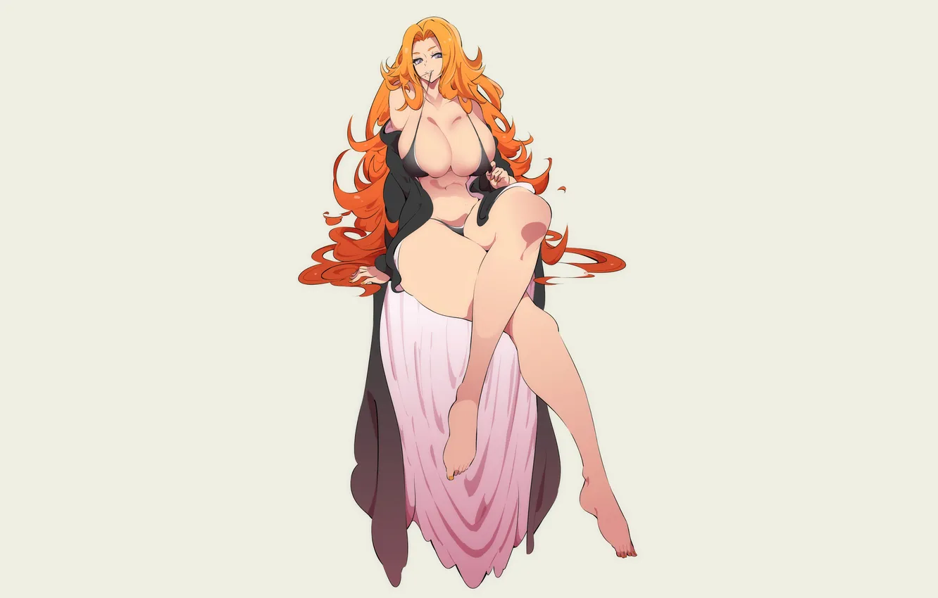 Photo wallpaper girl, sexy, lingerie, Bleach, bra, cleavage, panties, long hair