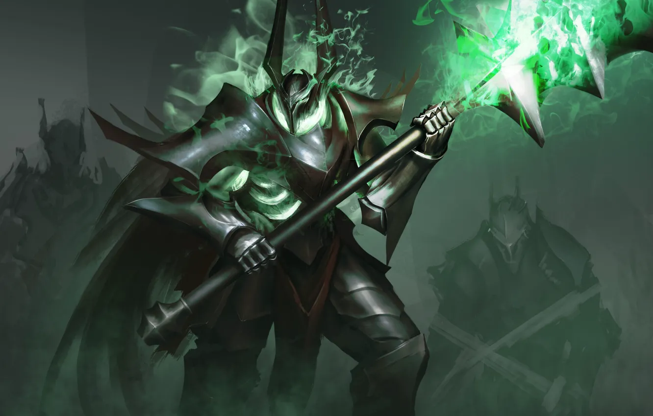 Photo wallpaper League of Legends, fan art, mordekaiser