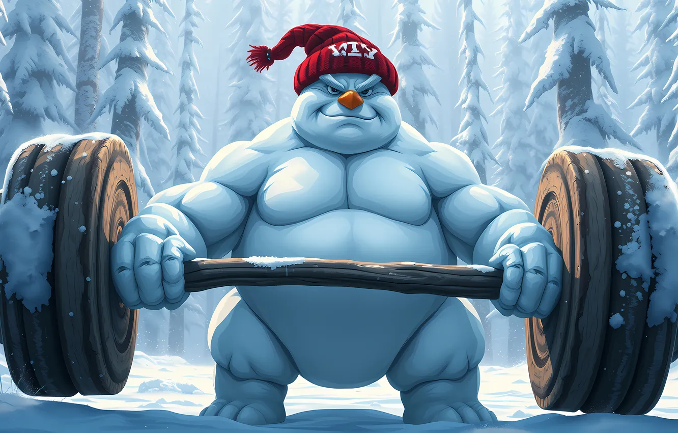 Photo wallpaper nature, winter, snow, wxip