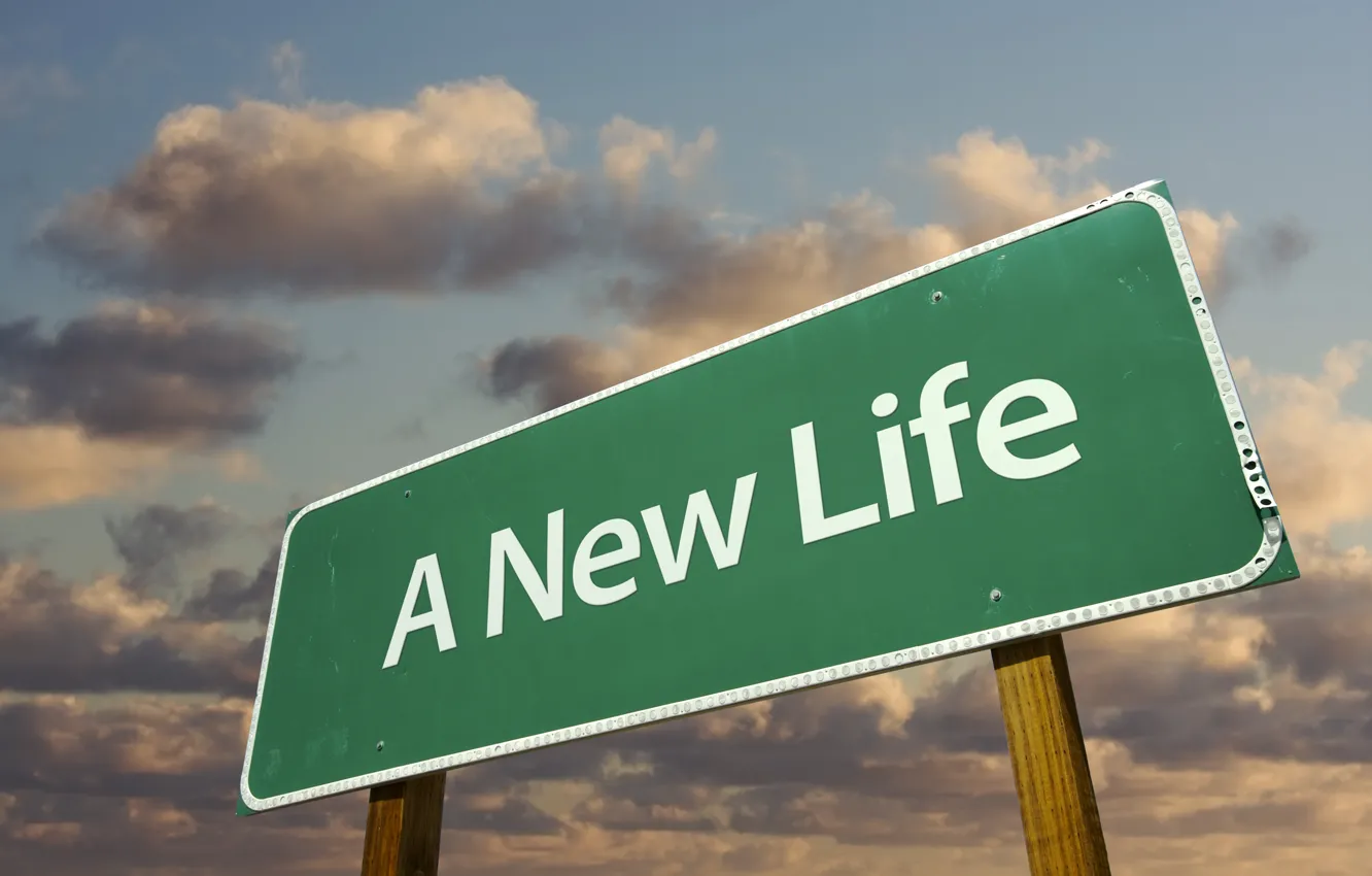 Photo wallpaper sign, life, new, Nova Life
