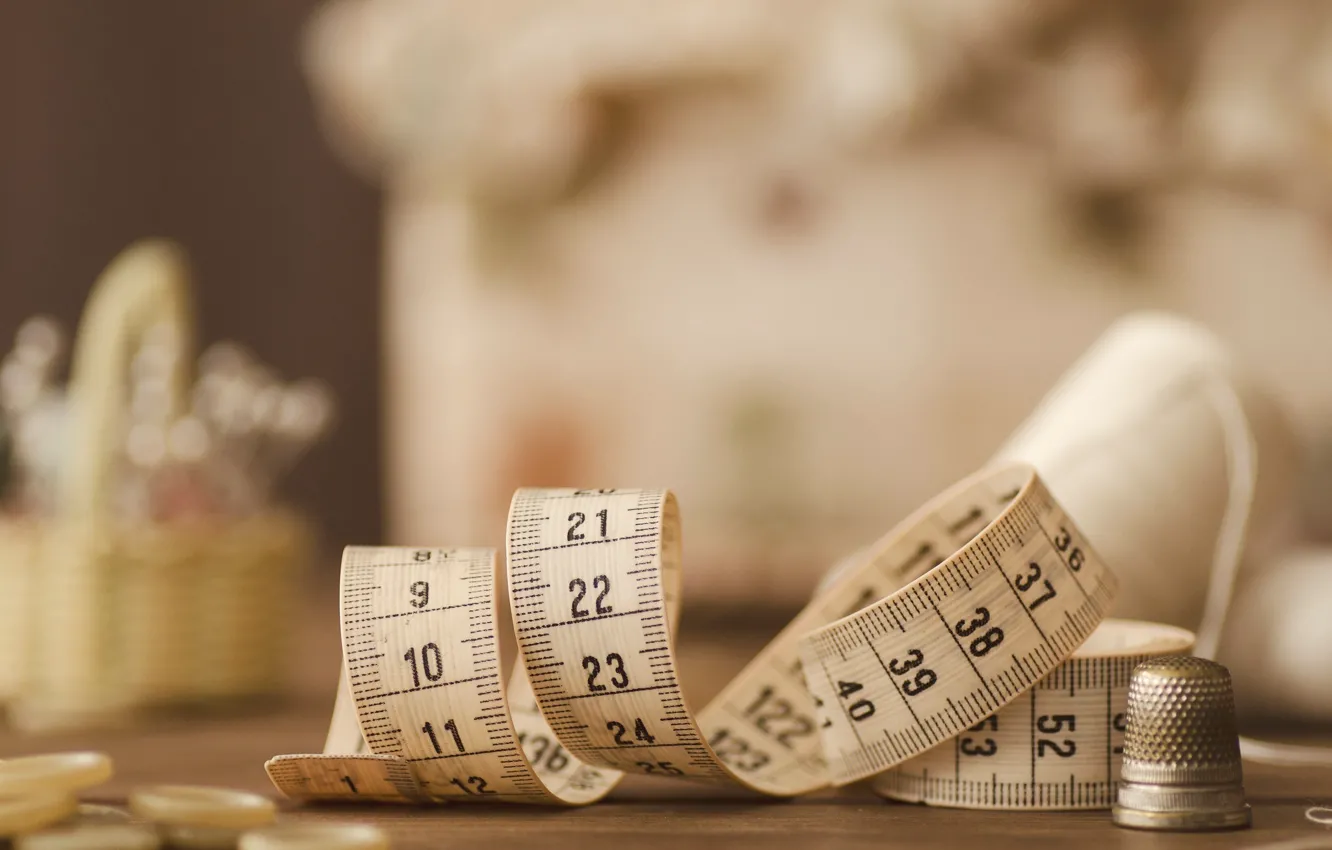 Photo wallpaper white, tape, centimeter