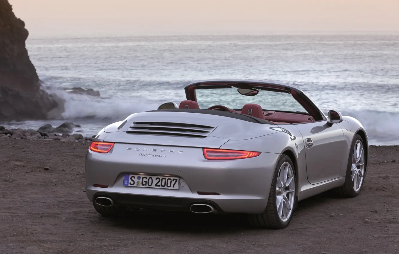 Photo wallpaper convertible, Porsche, cars, auto, Porsche 911, Carrera, Wallpaper HD, Cabrio