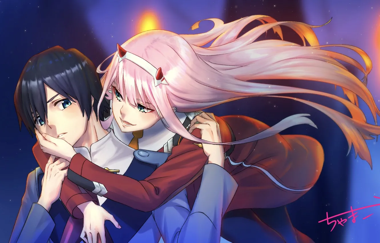 Wallpaper girl, anime, guy, Darling In The Frankxx, Cute in France for ...