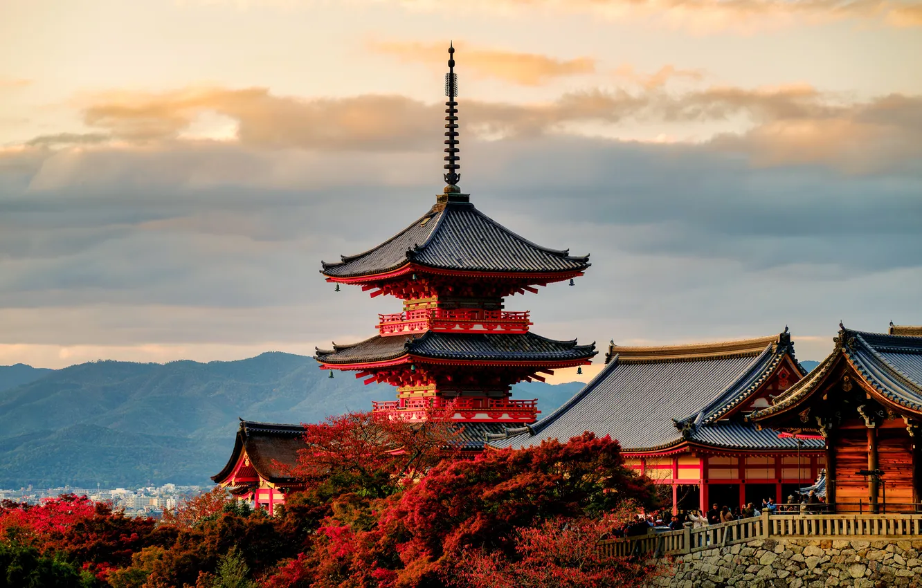 Photo wallpaper Japan, pagoda, Kyoto