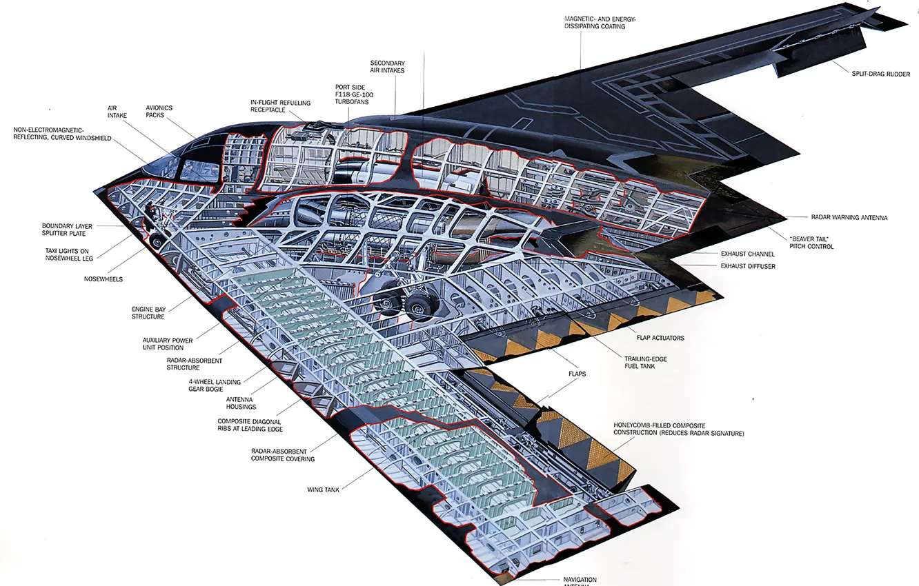 Photo wallpaper design, bomber, Northrop, strategic, unobtrusive, B-2 Spirit, heavy