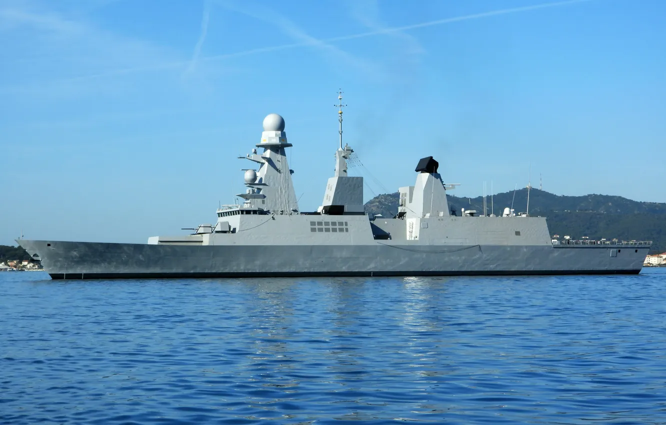 Photo wallpaper frigate, French Navy, D621, Shevalier Paul