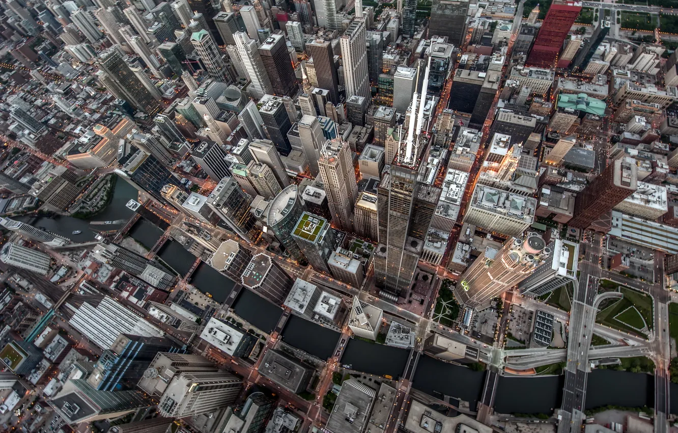 Photo wallpaper the city, home, Chicago